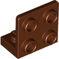Lego auto konzola (nosič) pro nárazník 1x2 - 2x2, červeno hnědá (6226436)